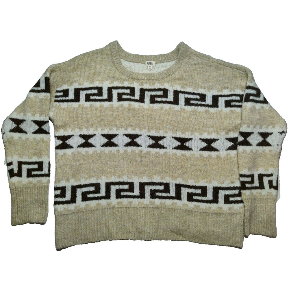 ANA‎ Women 2XL Chenoa Stripe Acrylic Blend Sweater NEW